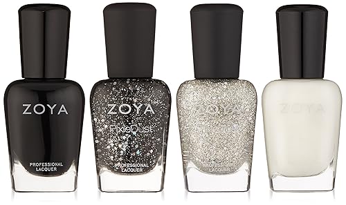 Zoya Polish Quad Nail Polish, Winter Wishes, 4 Count