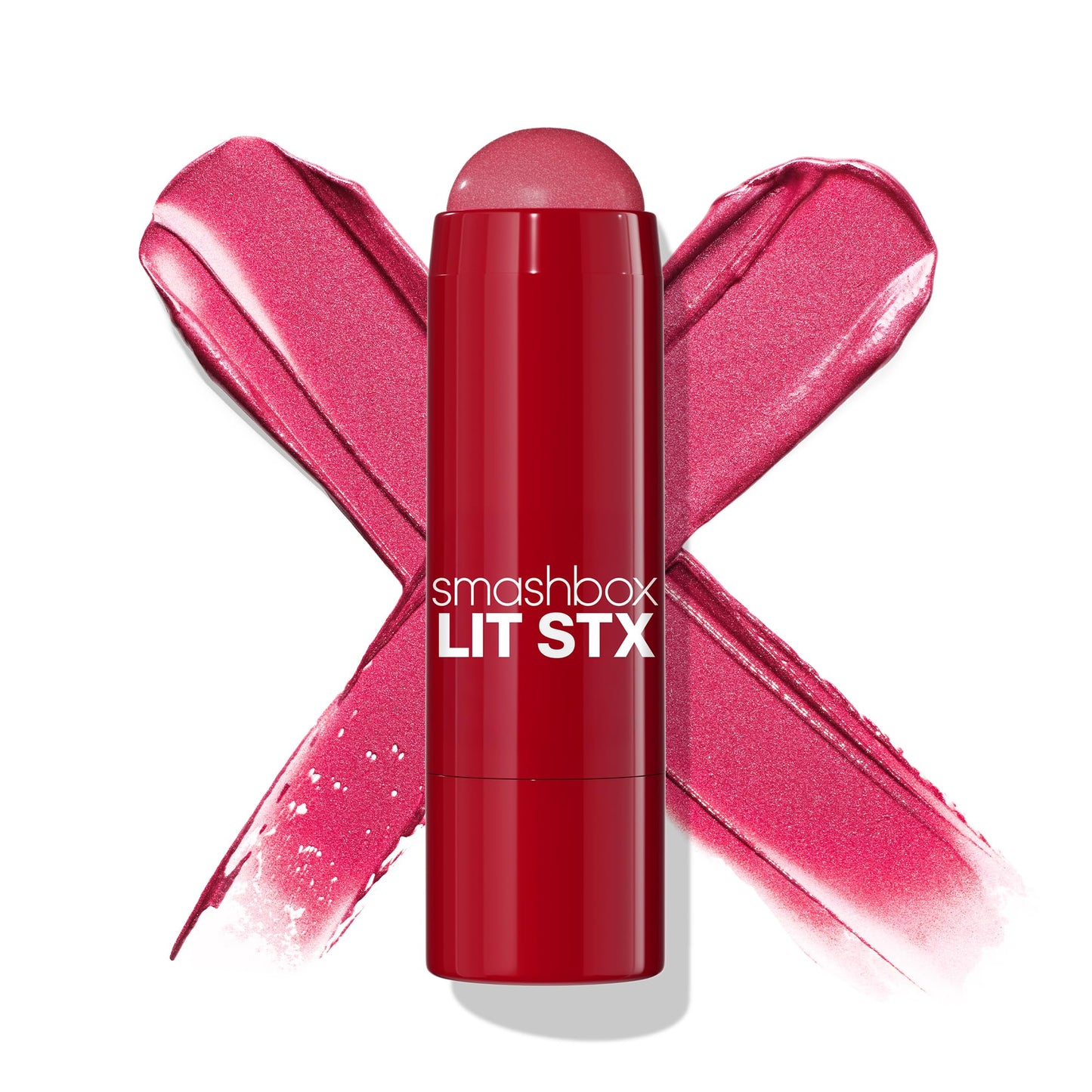 Smashbox Lit Stx Cream Blush & Highlighter | 2-in-1 Dewy Multi Stick | Blush Stick for Cheeks & Lips, Flash Mauve, 0.1 Ounce
