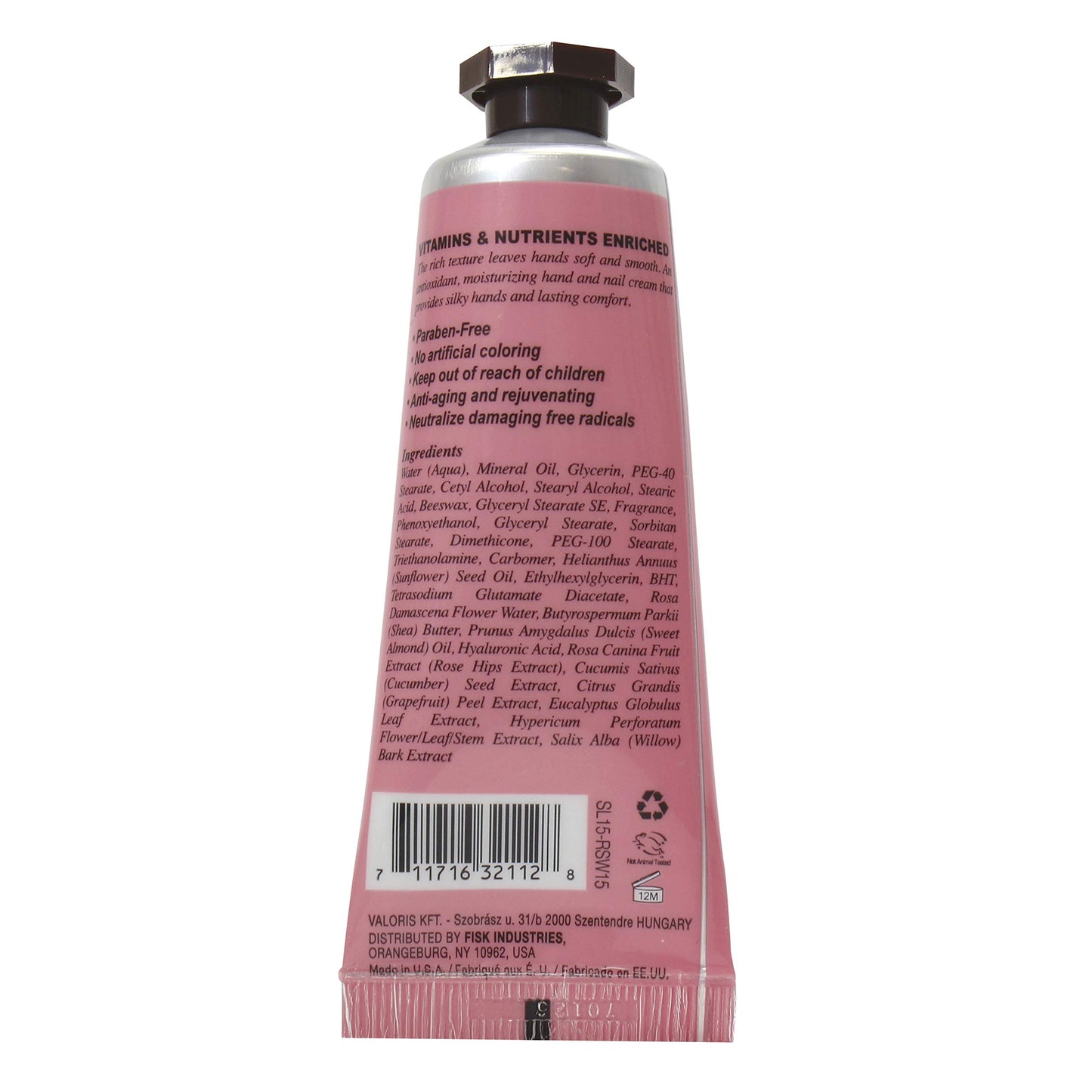 Difeel Invigorating Hand Cream- Rosewater with Pure Natural Oil and Vitamin E 1.4 ounce