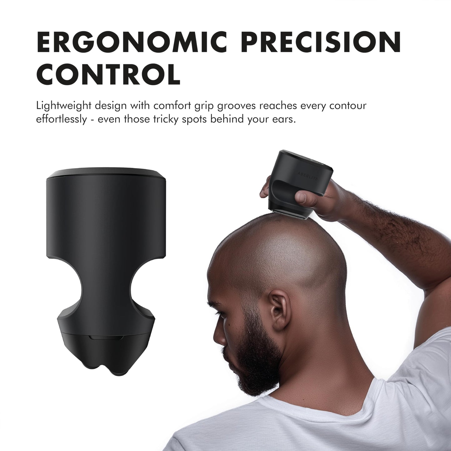 Aberlite Touch 2 Foil Head Shaver for Bald Men - Finishing Foil Shaver for Bald Head & Face, 0.05mm Ultra-Thin Foils for Razor-Smooth Results Beauty and Personal Care Aberlite