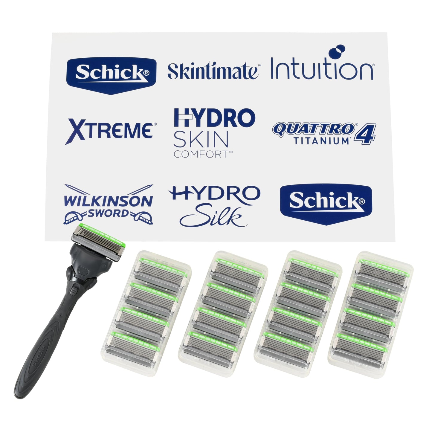 Schick Hydro Sensitive Razors for Men | 5-Blade Mens Razors for Shaving, 1 Mens Razor Handle with 17 Razor Blades Refills Beauty and Personal Care Schick