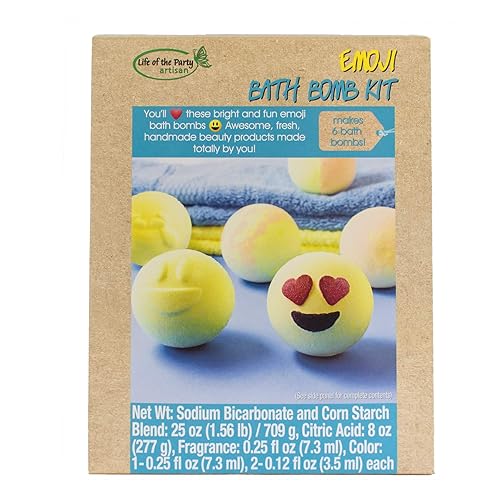 Life of the Party Emoji Bath Bomb Kit,