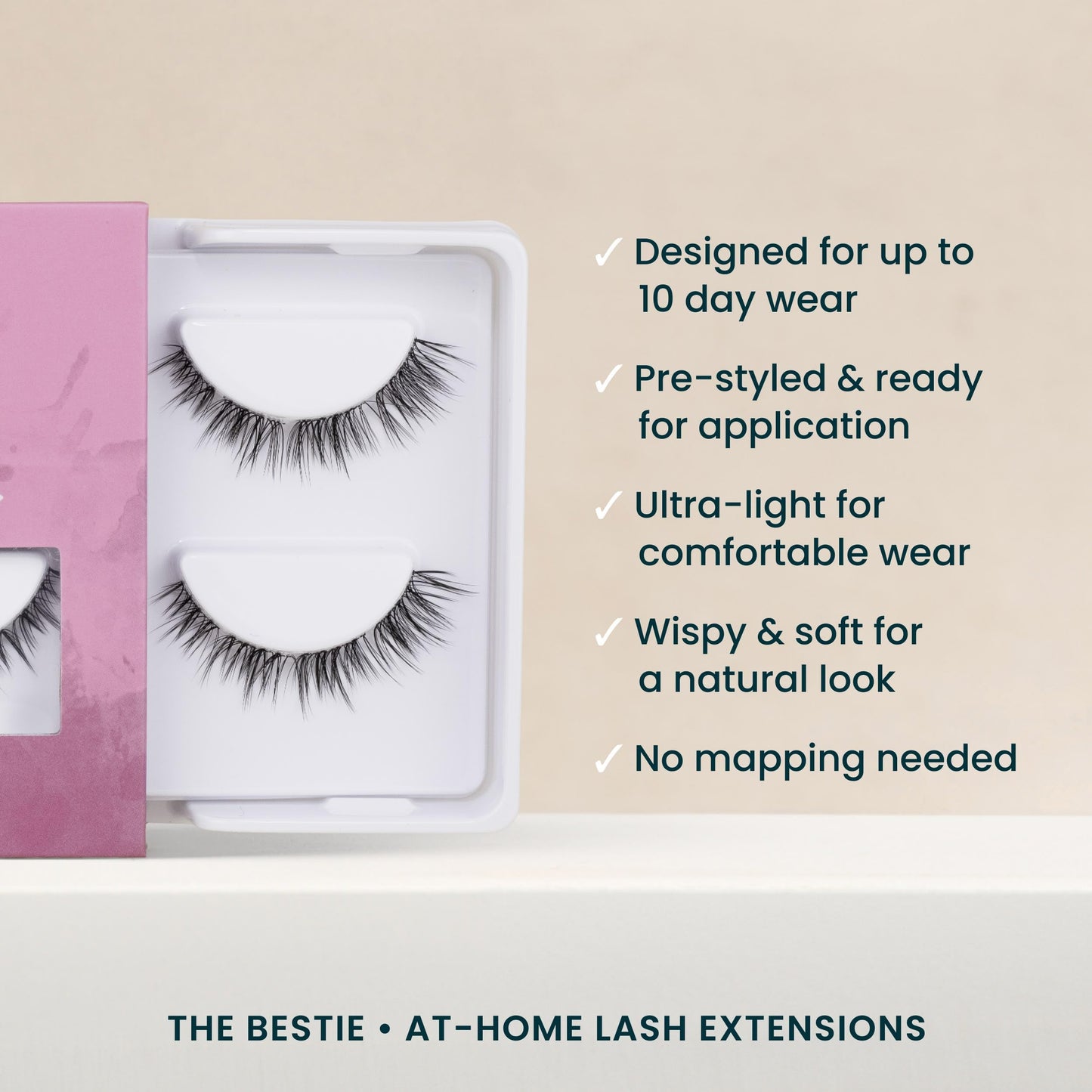 FlutterHabit The Bestie Lashes, 2 Sets of Eyelashes, DIY Lash Extensions, Up to 10 Day Lash Wear, Salon Quality Cluster Eyelashes for a Natural Look…