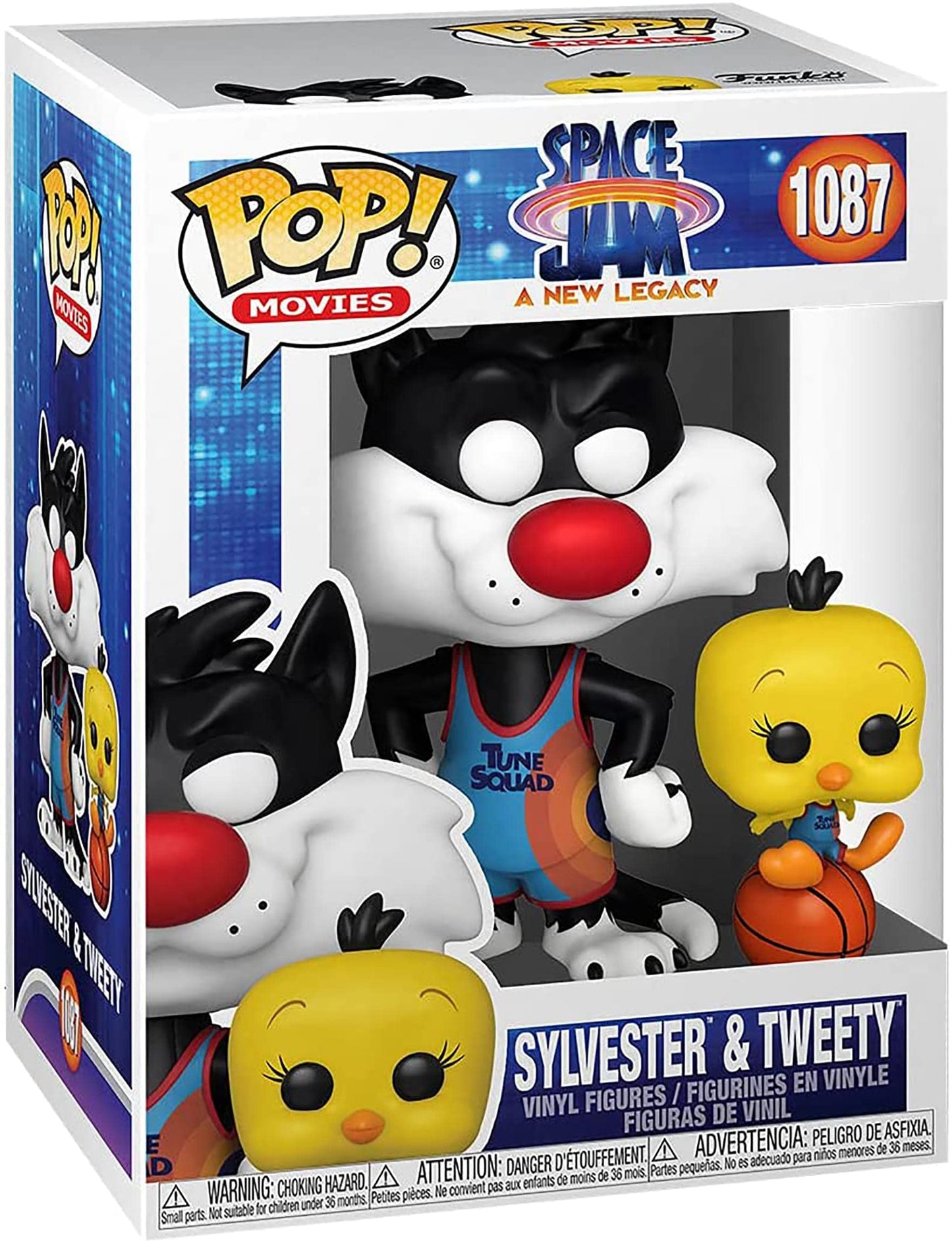 Funko POP Movies: Space Jam, A New Legacy - Slyvester and Tweety, Multicolor, 3.75 inches (56228)
