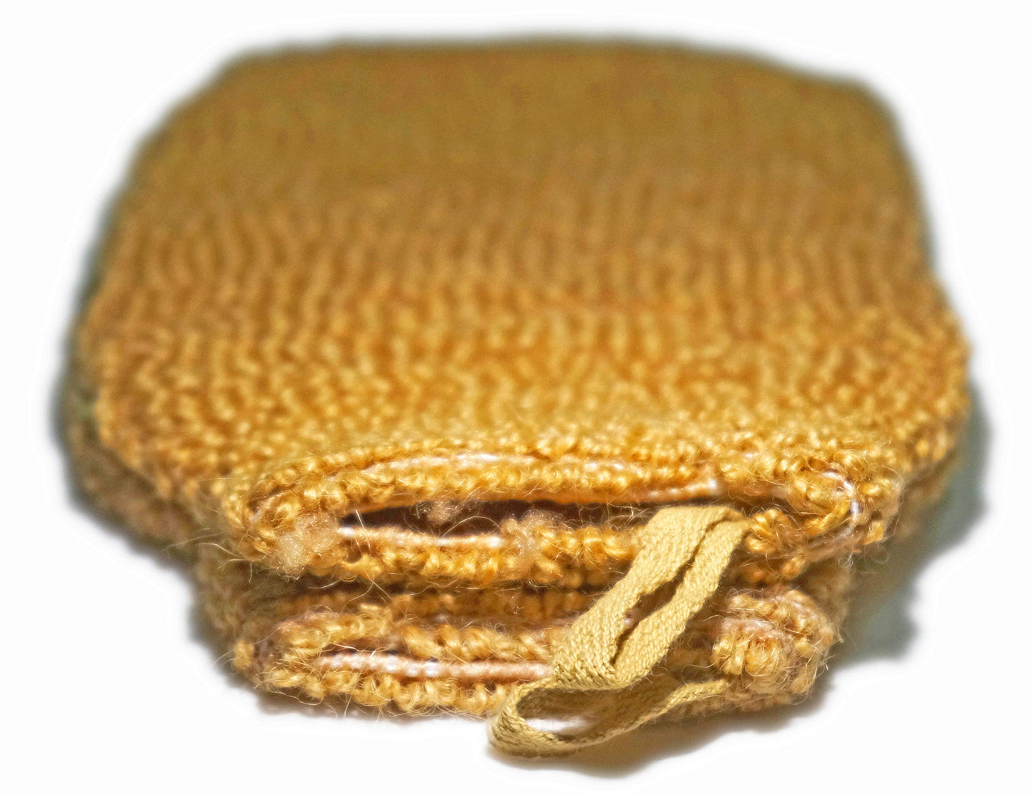 2 Pack (5.1×9.0 inches) Natural Vegetable Fiber Exfoliating Sisal Bath Spa Shower Scrubber Loofah Rub Glove Mitt Mitten - Great for Your Skin Care
