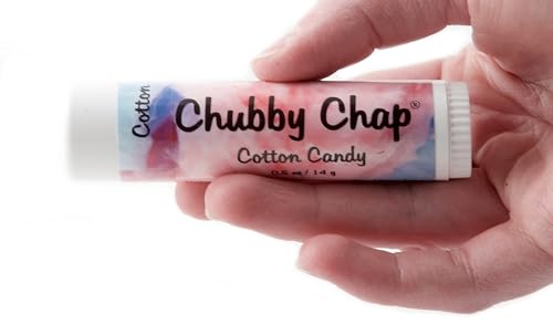 Chubby Chap - Large Jumbo Natural Lip Balm- 0.5 Ounces Cotton Candy