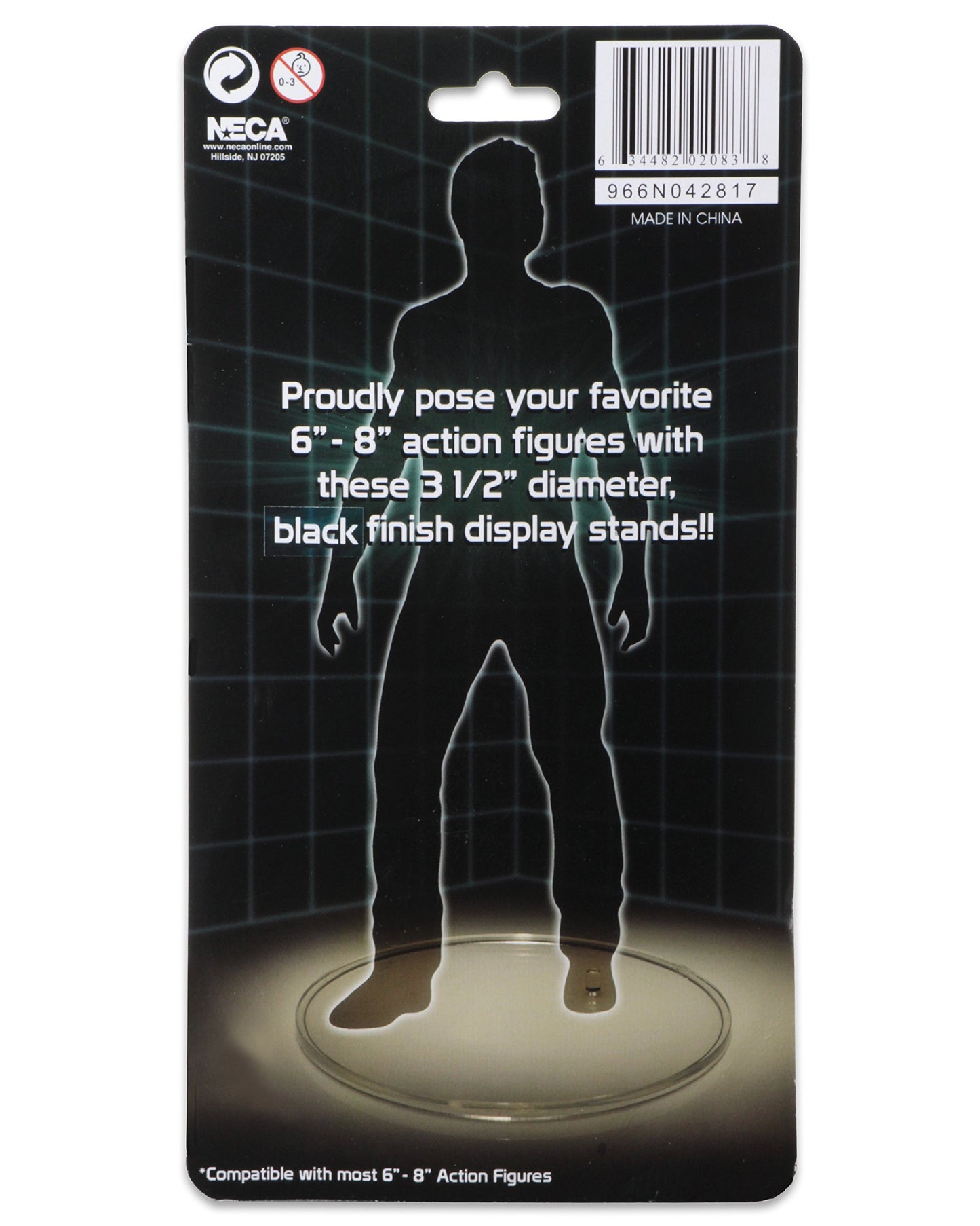 NECA - Black Figure Display Stand - Set of 10