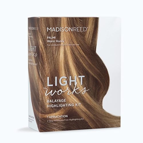 Madison Reed Light Works Balayage Highlighting Kit, Creates Natural-Looking Warm Honey Highlights (Palmi - Blonde), Amonia Free, Cruelty Free, 2 Step