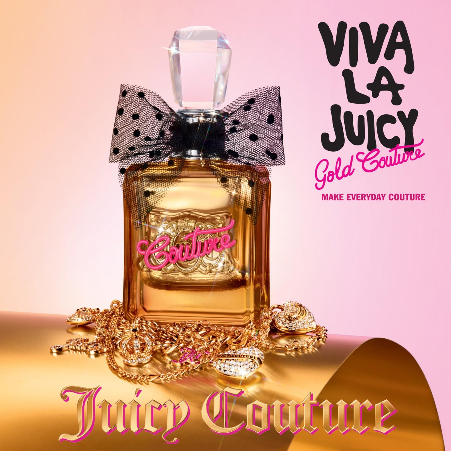 Juicy Couture Viva La Juicy Gold Eau De Parfum, Women's Perfume with Notes of Luscious Berry, Jasmine Sambac & Vanilla Cream - Fruity & Sweet, EDP