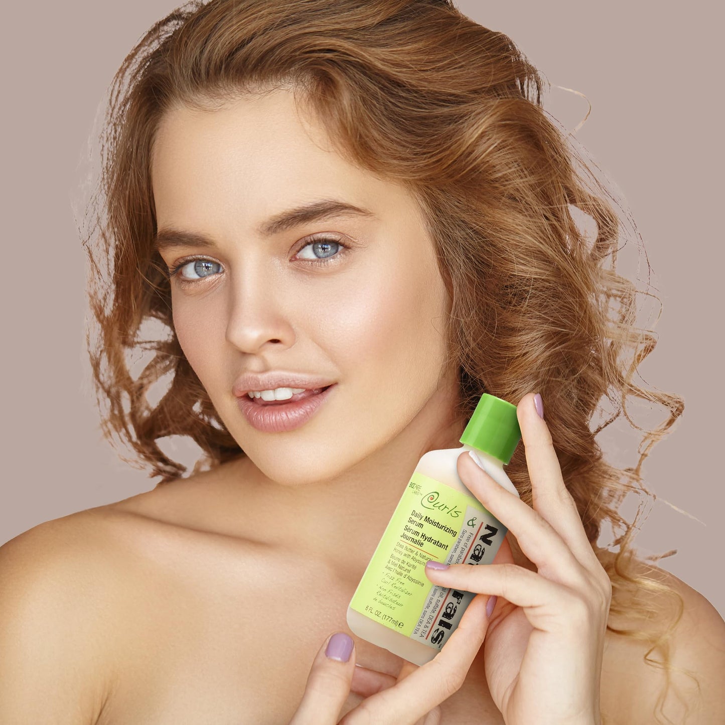 Curls & Naturals Daily Moisturizing Serum with Shea Butter for Soft, Shiny, and Frizz-Free Hair