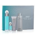 Perry Ellis 360° for Men 4-Piece Gift Set - 3.4 fl oz Eau de Toilette, 3 oz Shower Gel, 6 oz Body Spray, .25 fl oz EDT Mini Travel Spray - fresh Beauty & Personal Care Perry Ellis
