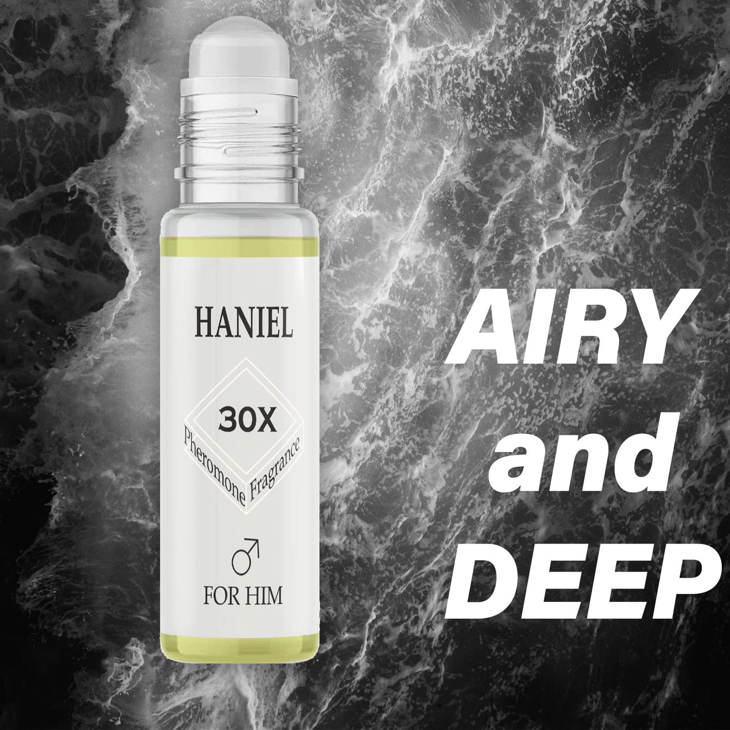 Haniel Mens Cologne Roll on Aromatic Aquatic Perfume For Men Attraction Formula, Her Emotional Loss Cologne for Men