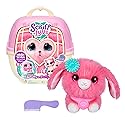 SCRUFFALUVS Pet Scruffs Pink - Mystery Plush Toy, 7.5" Tall - Wash to Reveal 1 of 3 Rescue Pets: Puppy, Bunny, or Kitty - Includes 8.7" Deluxe Pet…