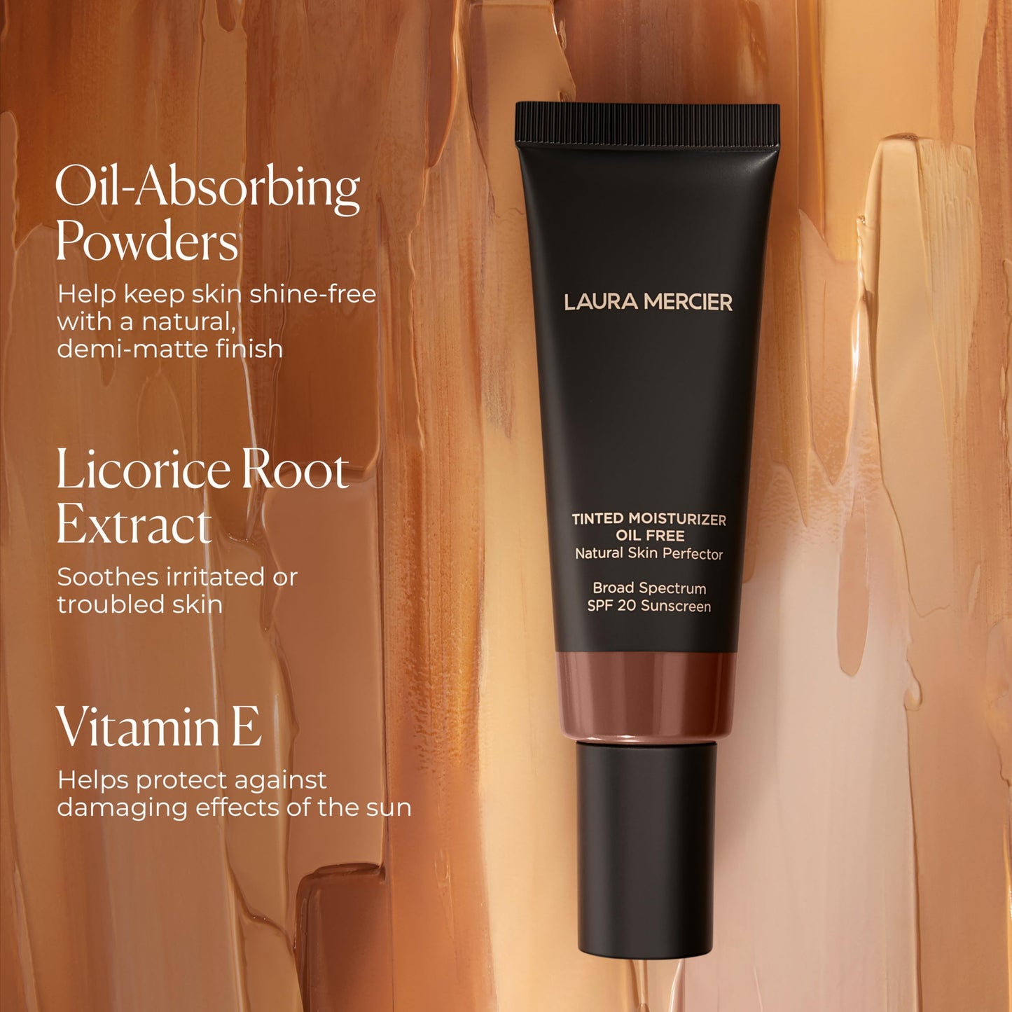 Laura Mercier Tinted Moisturizer Oil Free Natural Skin Perfector with SPF 20: All Day Shine Control, Sheer Coverage