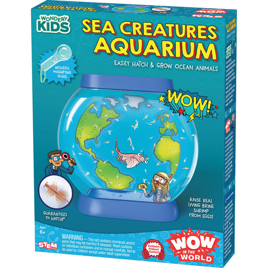 Wow in The World SEA Creatures Aquarium – Hatch & Raise Real Brine Shrimp, Customizable Tank, STEM Toy for Kids 6+, Thames & Kosmos