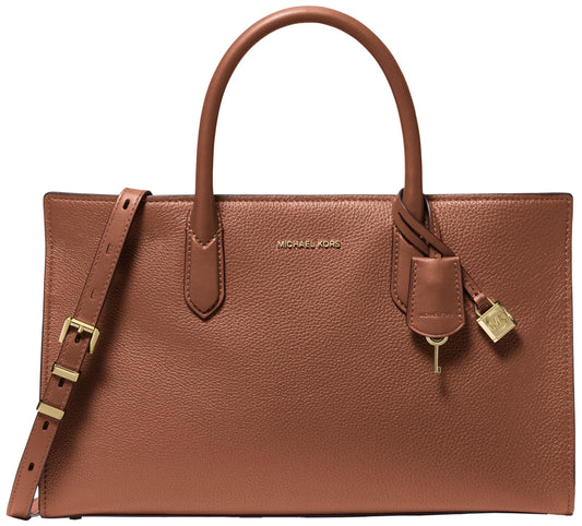 Michael Kors Scarlett Medium Satchel, Gold-Tone Hardware/Luggage, One Size