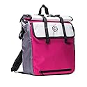 Case-It Laptop Backpack 2.0 with Hide-Away Binder Holder, Fits 13 Inch and Some 15 Inch Laptops, Magenta (BKP-202-MAG)