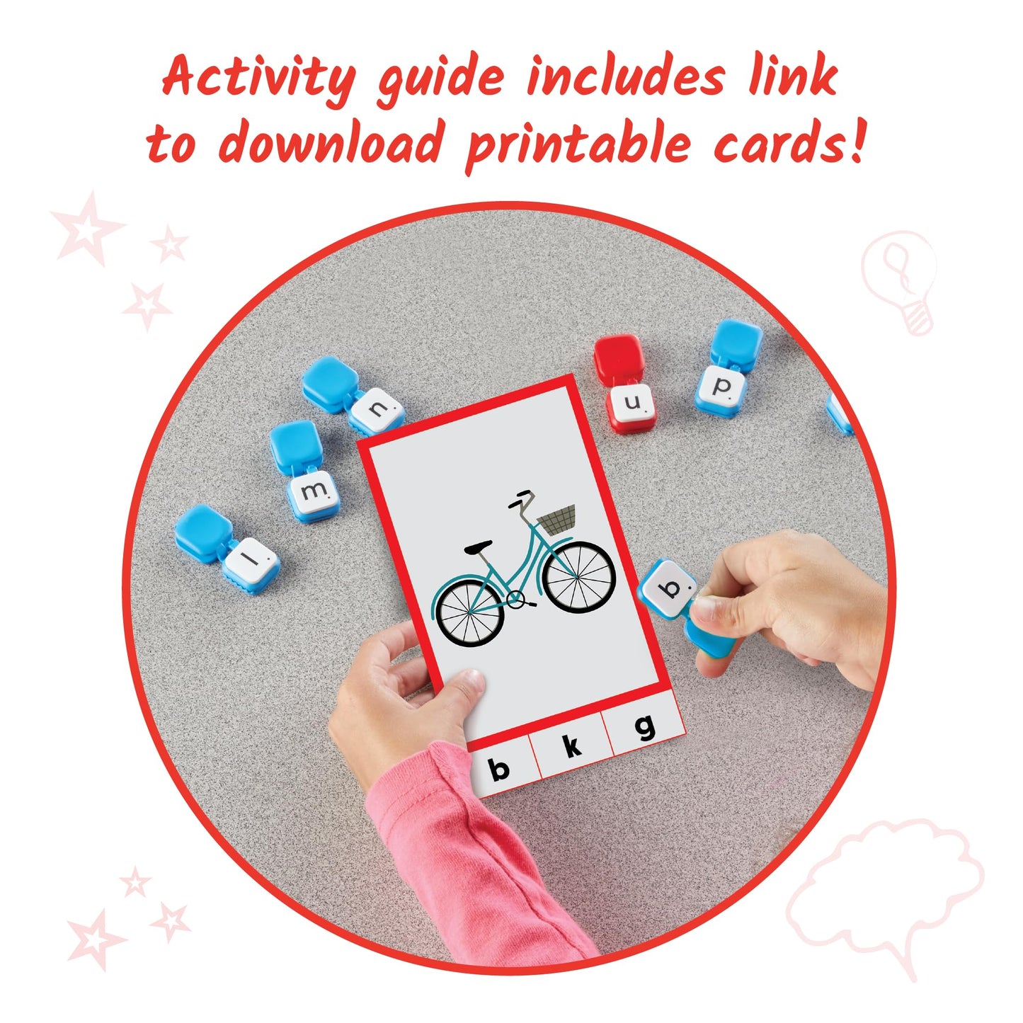 hand2mind Learn My Letters Fine Motor Clips – Alphabet Learning Toy for Toddlers & Preschoolers, Pincer Grasp Activity & Reading Manipulative