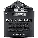 Majestic Pure Dead Sea Mud Mask - Natural Face and Skin Care - Helps Reducing Pores and Appearances of Acne and Blackheads - Soothing, and Nourishing