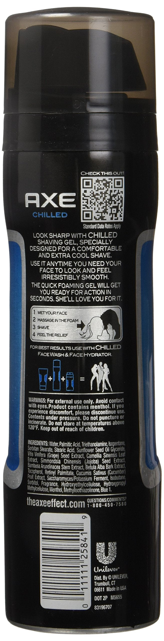 Axe Shave Gel Chilled Size 7z Beauty and Personal Care AXE