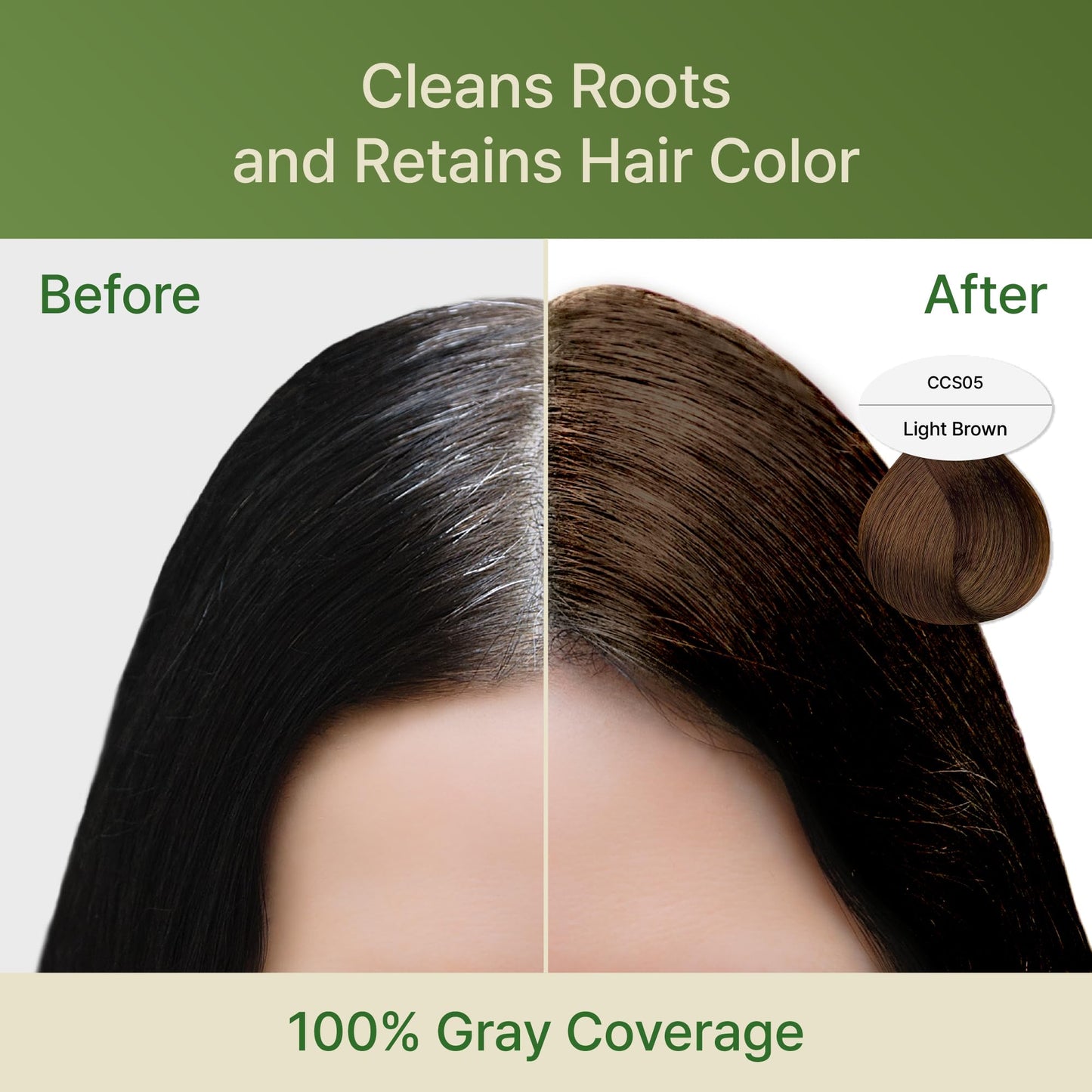 Red by Kiss Color Change Shampoo - Permanent Hair Color with 100% Gray Coverage, Quick 7-10 Minute Formula, No Tools Needed, Herbal Extracts, Includes