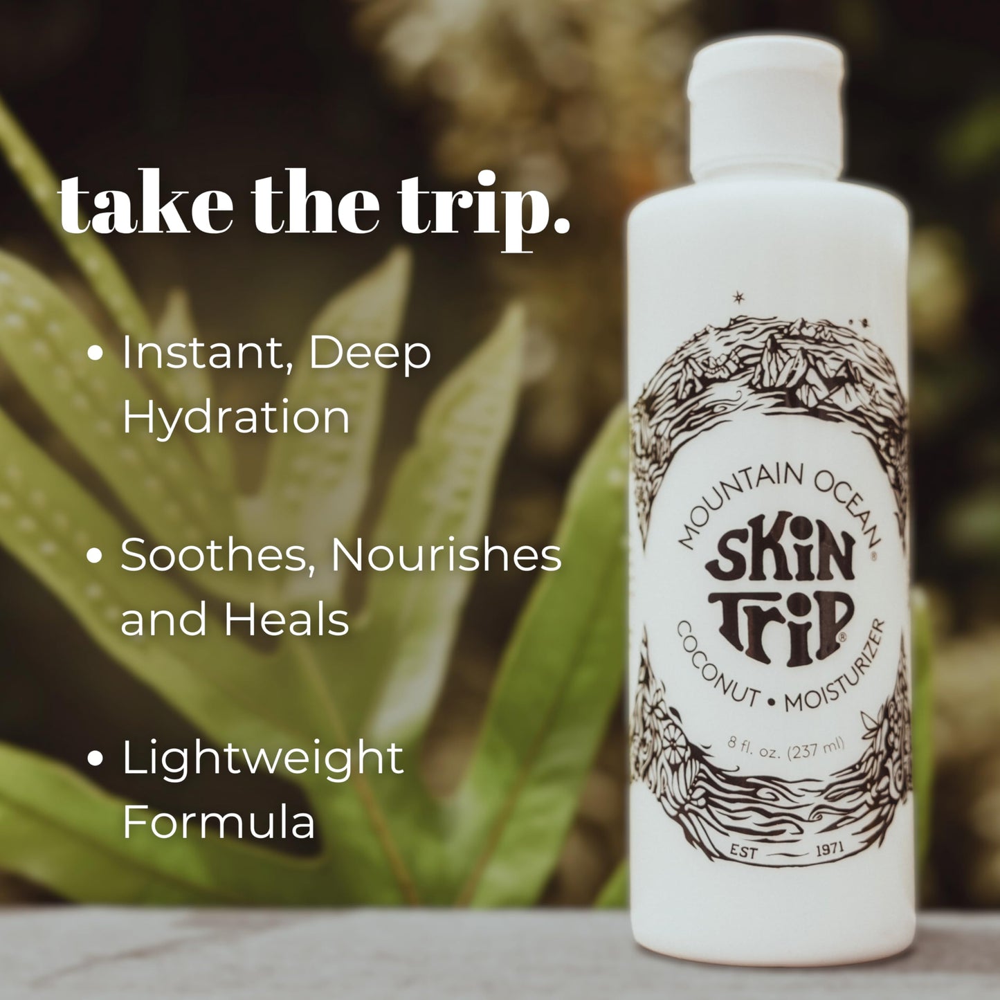 Mountain Ocean The Original Skin Trip Coconut Body Lotion, 8 Oz (Pack of 3), Lightweight, Fast Absorbing Moisturizer, with Coconut Oil, Aloe Vera