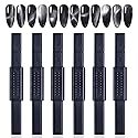 JCAKES 6pcs Cat Eye Magnet Nail Polish Wand - Double-head Magnetic Gel Polish Manicure Tool for Home DIY, Salon, Studio