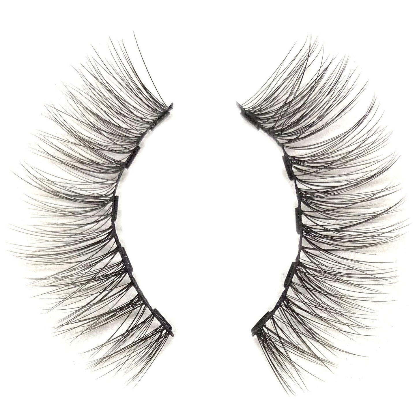 Faux Mink Magnetic Eyelashes Natural Lash, Single Lash for Use with Magnetic Eyeliner, 5 Magnet False Eyelashes Magnetic Lashes Natural Look (Lashes +