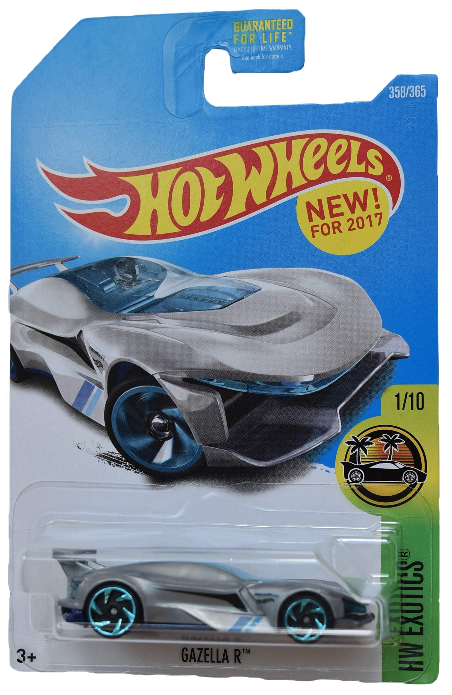 Hot Wheels Exotics 1/10 Gazella R 358/365, Silver
