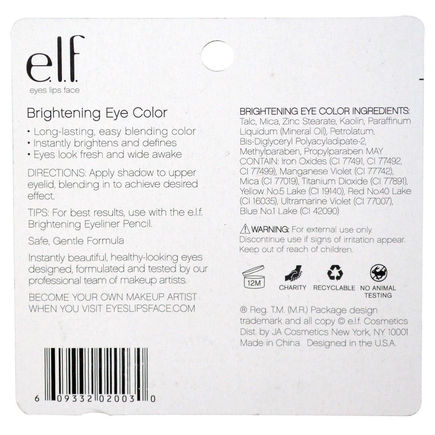e.l.f. Essential Brightening Eye Color 2003 Silver Lining by e.l.f. Cosmetics