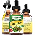 MYVIDAPURE Organic MORINGA OIL Moringa Oleifera Certified Organic 100% Natural Pure Virgin Unrefined for Face, Skin, Body, Hair, Lip, Nails