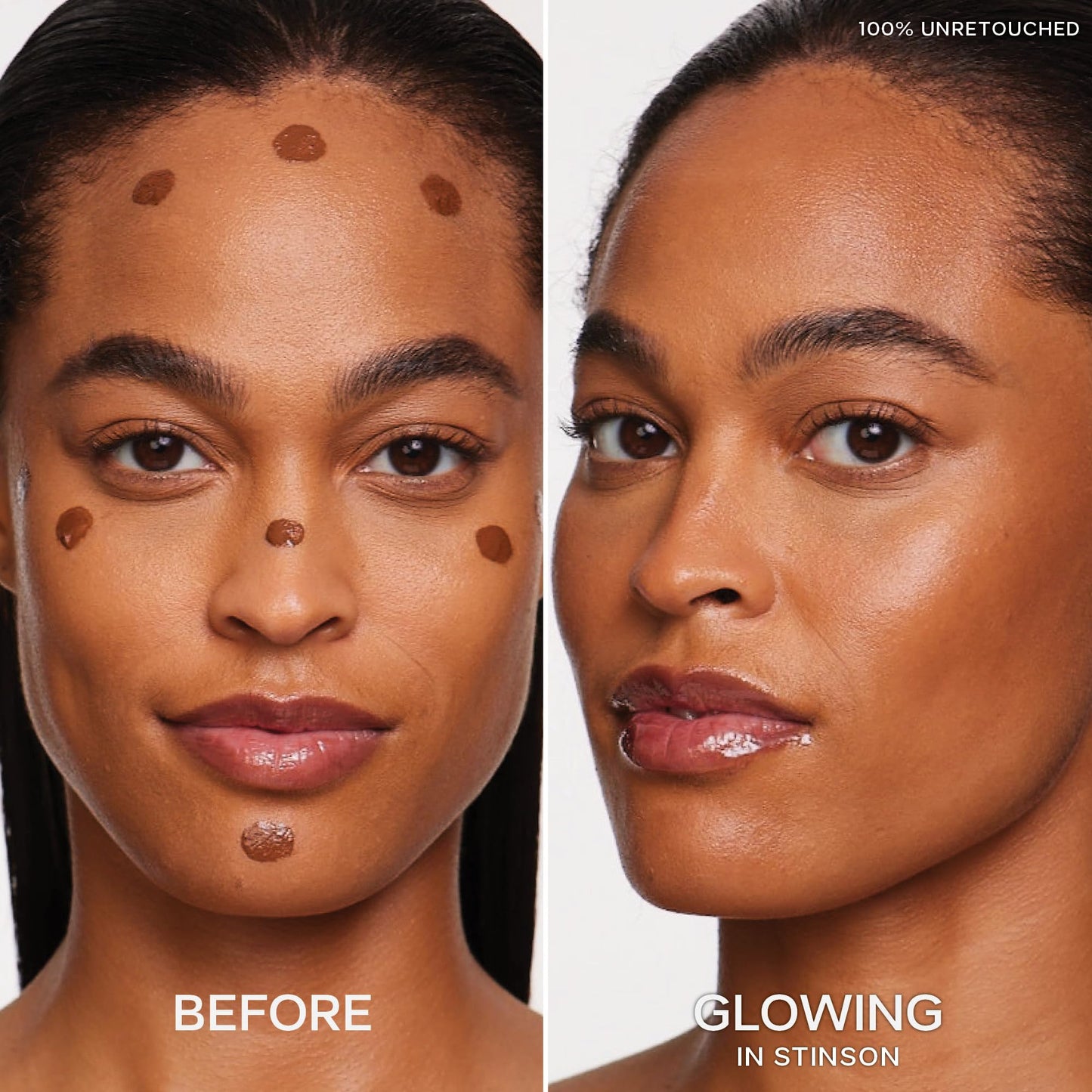 Saie Dew Bronze - Hydrating Liquid Bronzer Stick For a Sun Kissed Glow - Liquid Contour Stick Infused with Nourishing Skin Care Ingredients - Sculpted