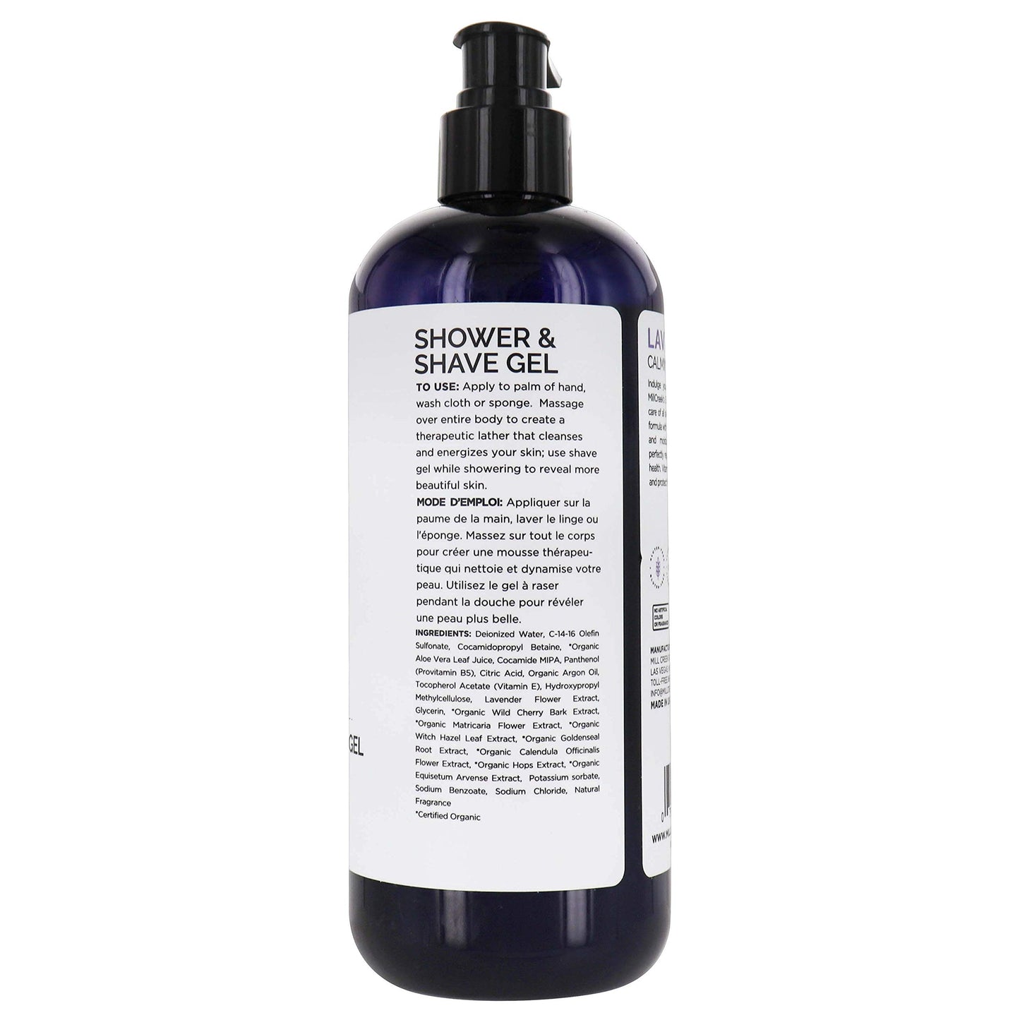 Mill Creek Lavender 2-In-1 Shower & Shave Gel, Parabens Free, 14 Fluid Ounces (Pack Of 3)