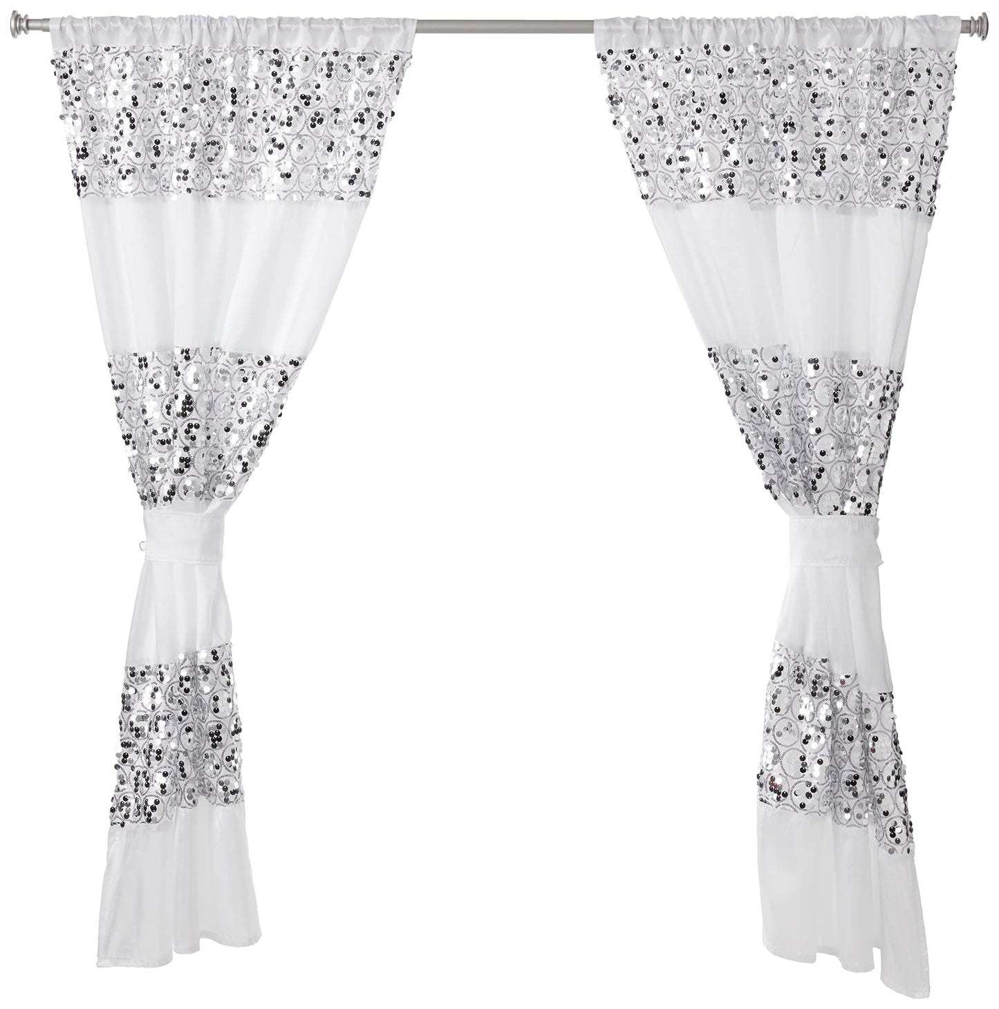 Popular Bath Sinatra White Window Curtain