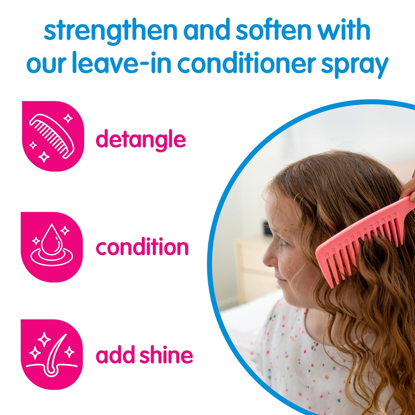 So Cozy Kids Hair Detangler & Leave-In Conditioner Spray – Paraben-Free, Frizz Control & Conditioning Spray (8 fl oz)