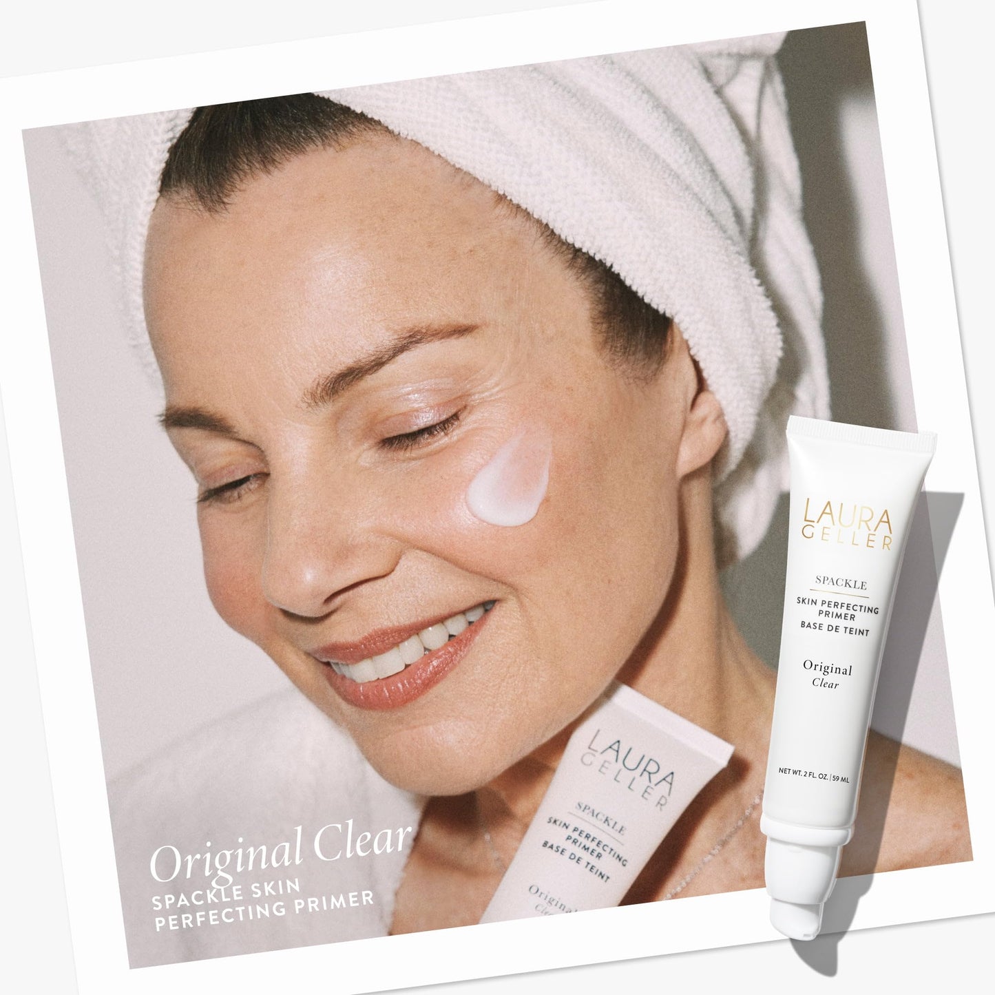 LAURA GELLER NEW YORK Spackle Primer - Original - Super-Size 2 Fl Oz - Hyaluronic Acid Makeup Primer for Mature Skin