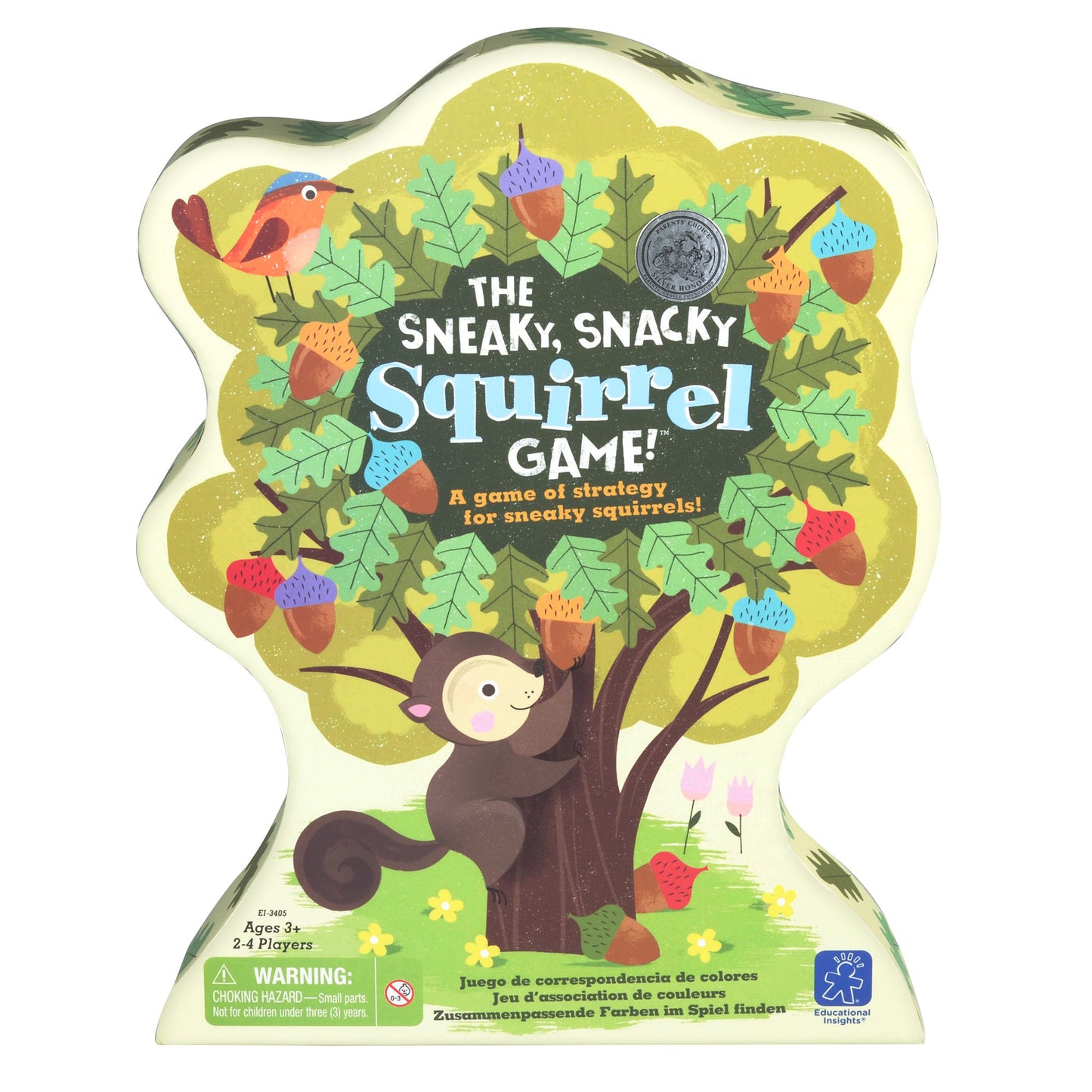 Educational Insights The Sneaky, Snacky Squirrel Game - Cute Preschool Board Games for Kids, Toddler Fine Motor Skills, Color Matching Kids Games and…