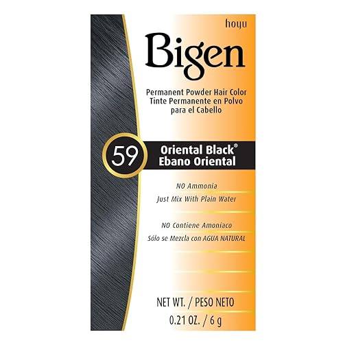 Bigen Permanent Powder Hair Color 59 Oriental Black 1 ea (Pack of 8)