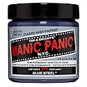 MANIC PANIC Classic Blue Steel Semi Permanent Hair Color - Cool Silver Hair Dye for Women & Men That Lasts 4-6 Weeks - Vegan, Ammonia & Cruelty-Free