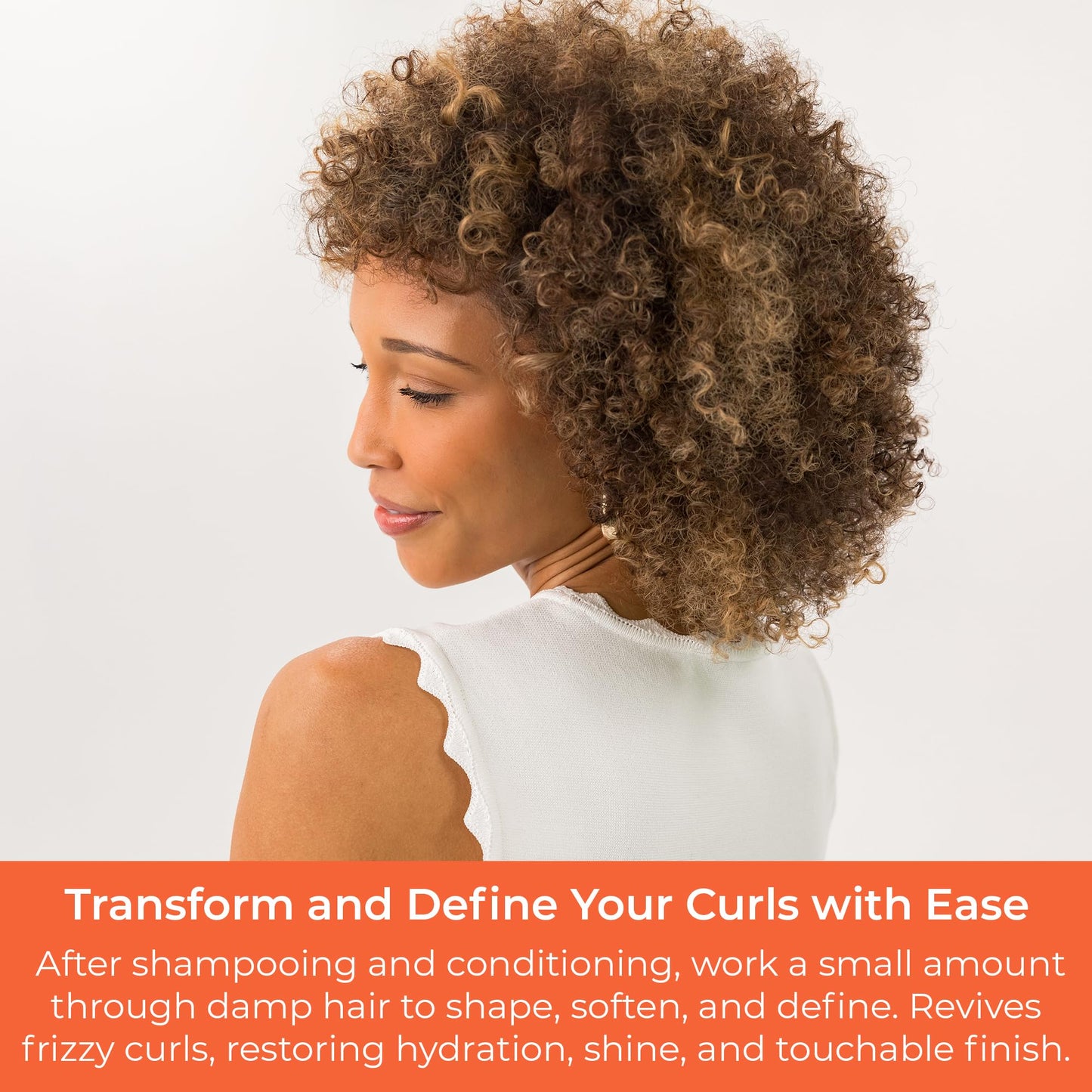 CIBU Curl + Coil Defining Cream | Long-Lasting Hold for Natural Wavy, Coily, Curly Hair | For African American Hair | 5.4 Ounces