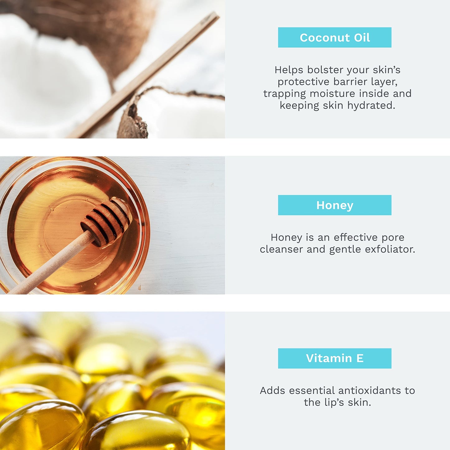 Rebels Refinery 3-Piece Skull-Shaped Lip Balm Bundle - Black - Mint, Vanilla & Passion Fruit