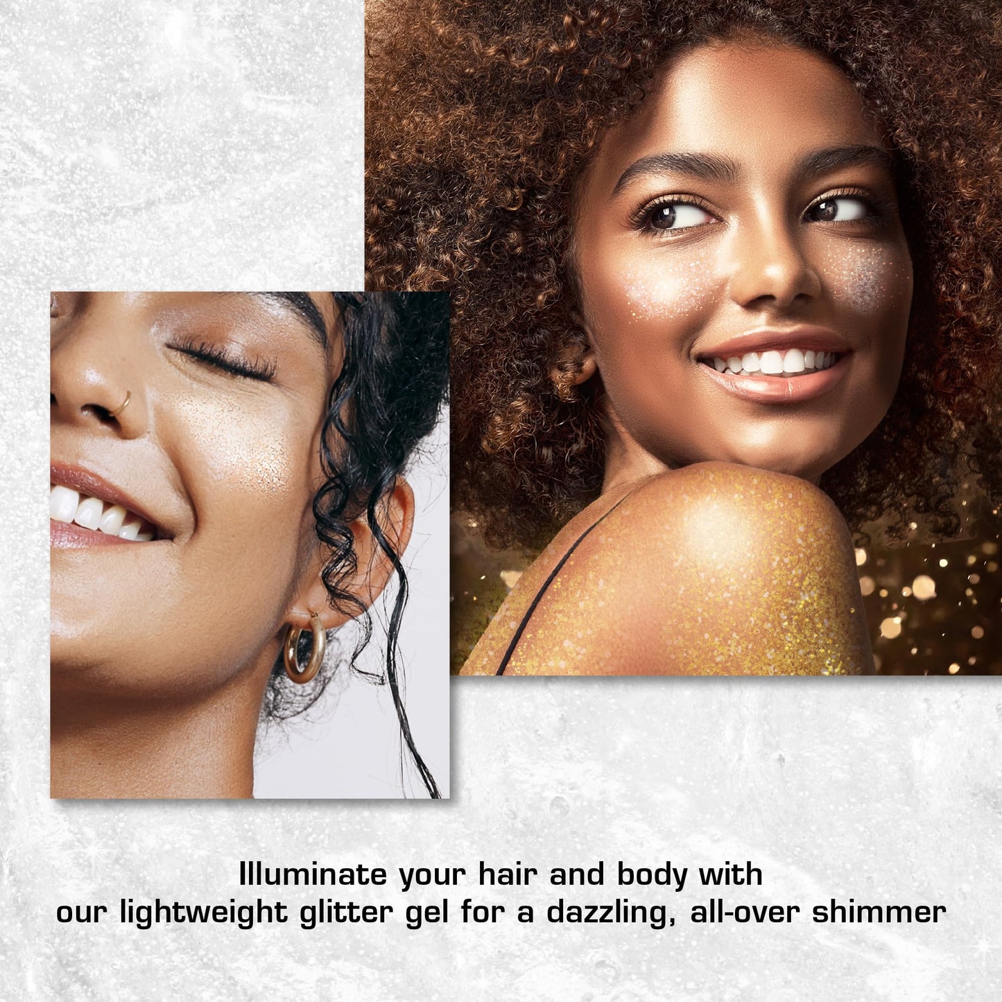Red By Kiss Tintation Glitter Spray - Long-Lasting Body & Hair Sparkle, Quick-Drying, Waterproof for Events, Parties, Festival Rave, Prom