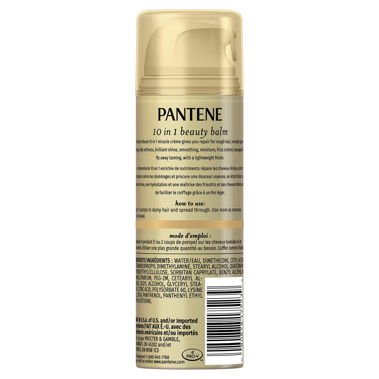 Pantene Pro-V Ultimate 10 Beauty Balm Crème for Hair, 5.1 Fl Oz