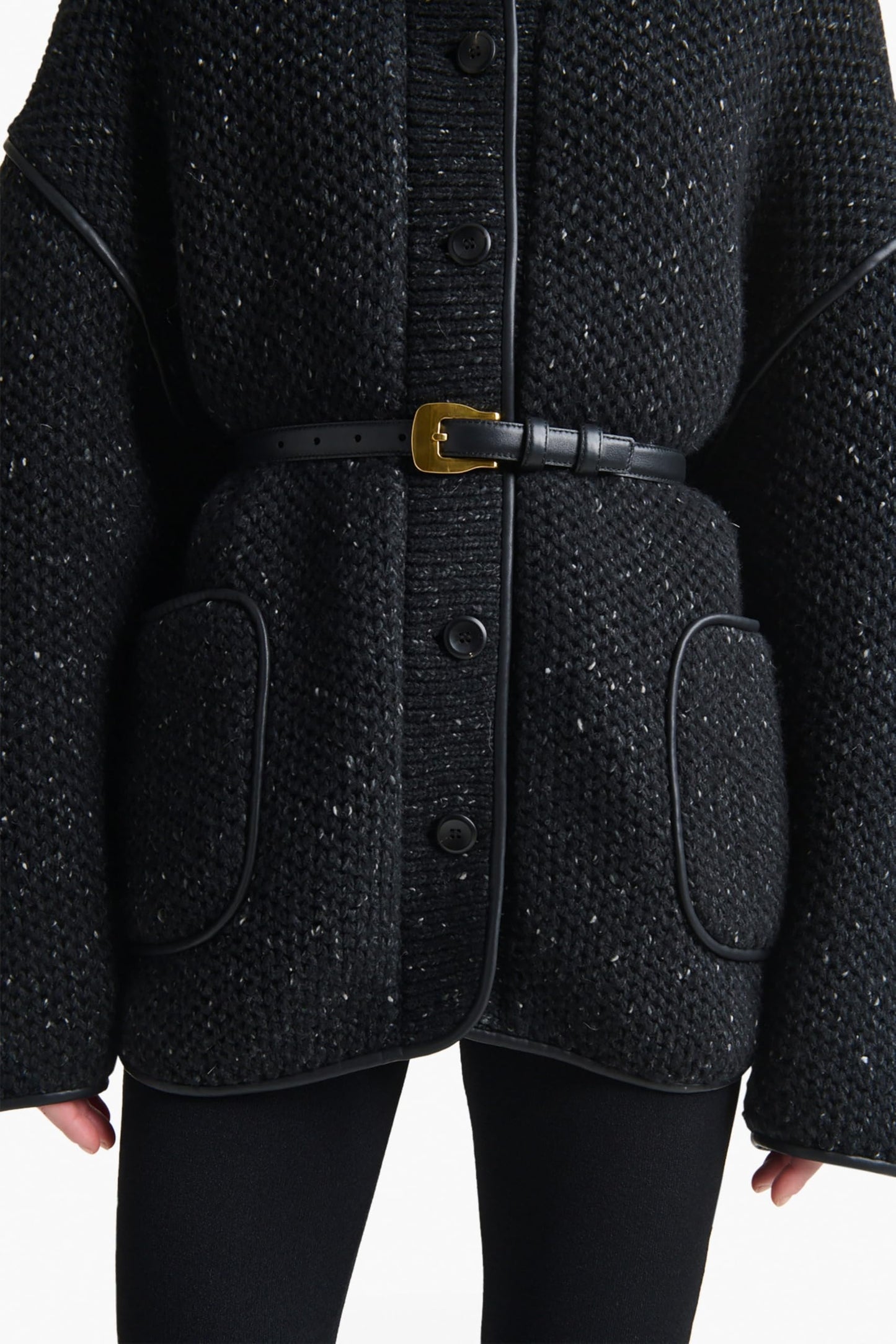 Altuzarra, Square Buckle Belt, S, Black