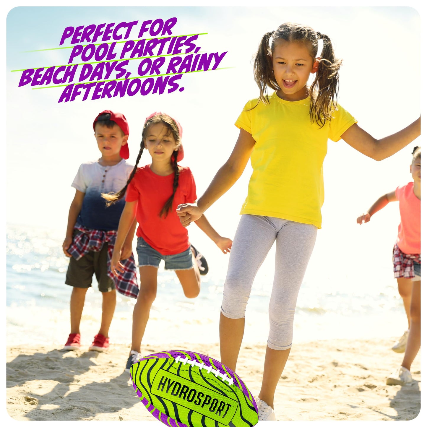 Water Football for Pool, Beach & Lake – Waterproof Toy for Kids 8-12, Teens & Adults – Outdoor Fun & Birthday Gift for Boys