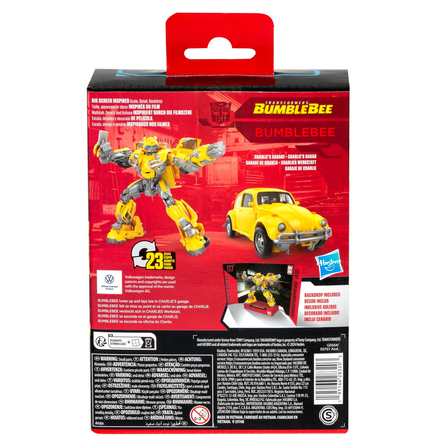 Transformers Toys Studio Series Deluxe Class Bumblebee 117 Bumblebee 4.5-inch Converting Action Figure, 8+