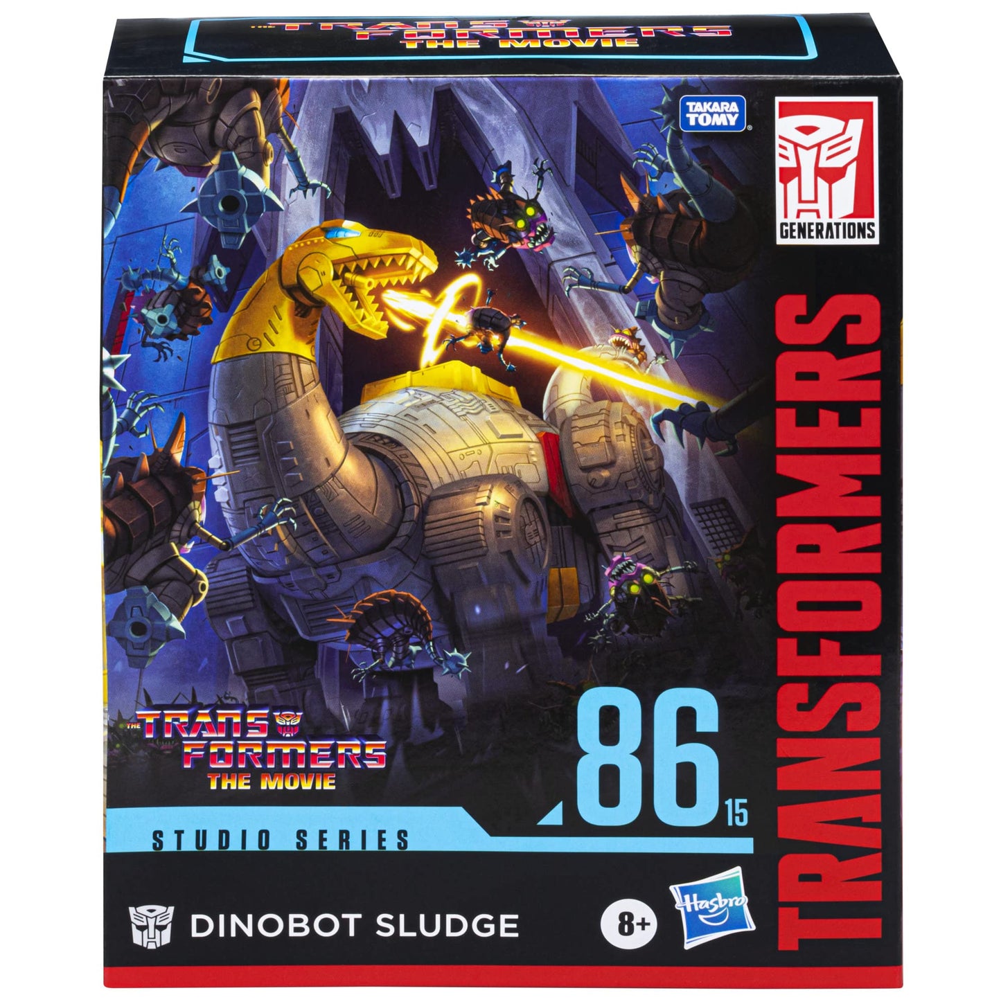 Transformers Studio Series 86-15 Leader Class The The Movie 1986 Dinobot Sludge Action Figure, Ages 8 and Up, 8.5-inch