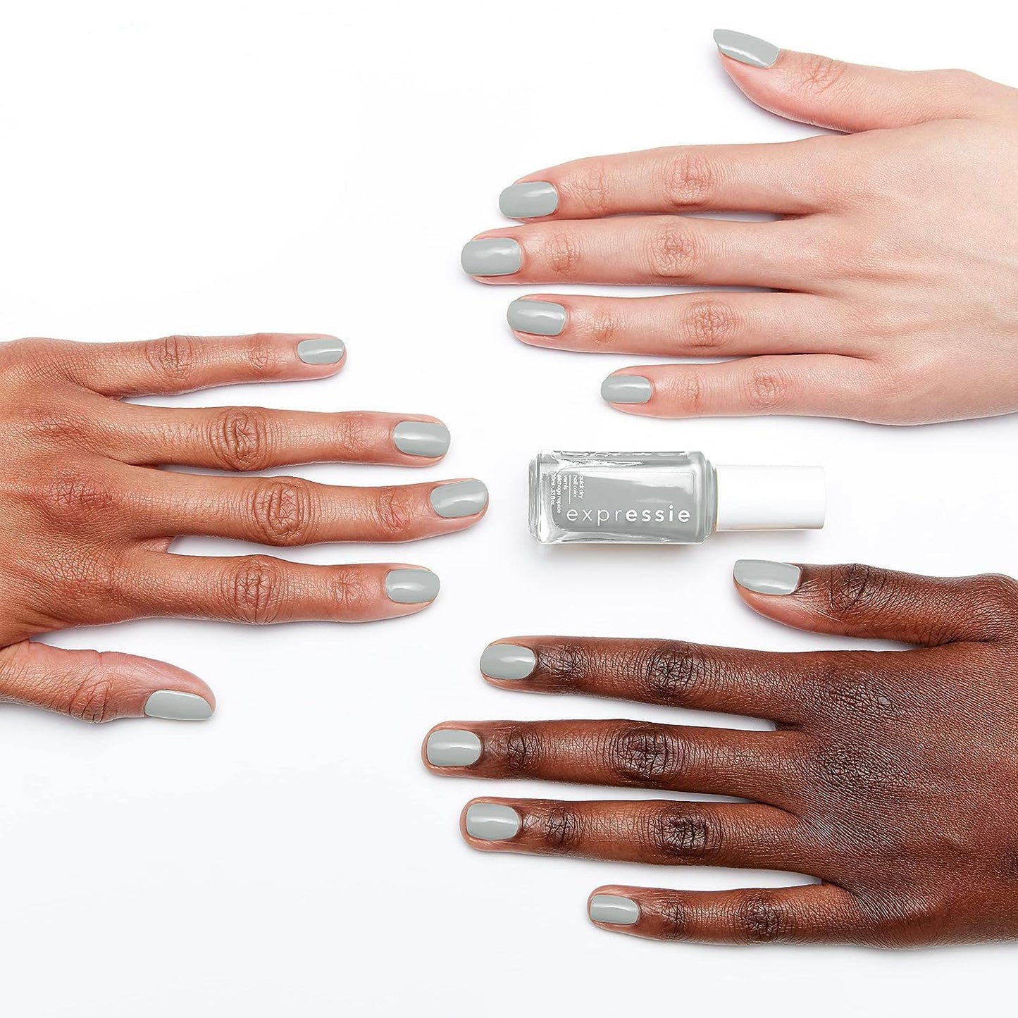 essie Expressie Nail Polish, Quick-Dry Light Gray Nail Polish, Vegan, In The Modem, 0.33 fl oz Beauty & Personal Care essie
