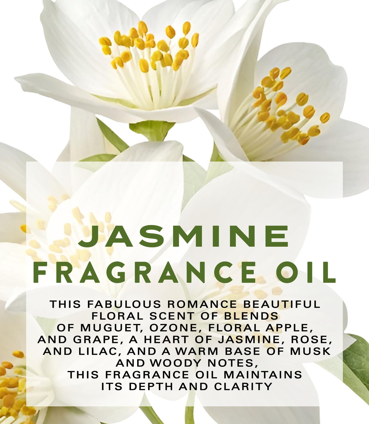 Botanical Beauty JASMINE FRAGRANCE OIL ROLL-ON 0.169 Fl Oz 5 ml Rollerball Perfume, Long Lasting an luxury scent of blend of Lily of the Valley