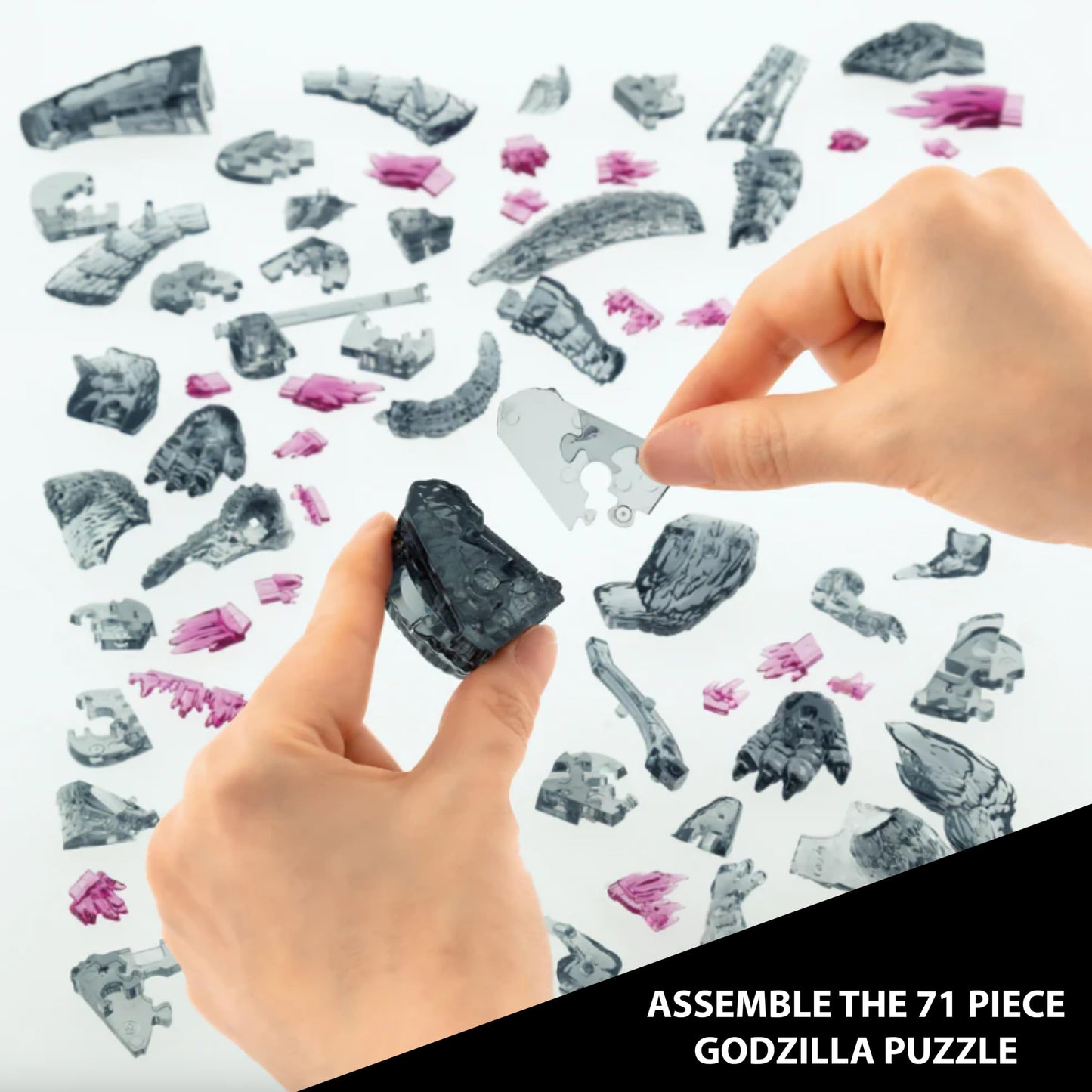 Bepuzzled, Godzilla Ultra Deluxe 3D Crystal Puzzle, for Godzilla Lovers, Collectors and Puzzlers Ages 12 and Up